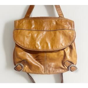 Fossil Tan Leather Crossbody Bag